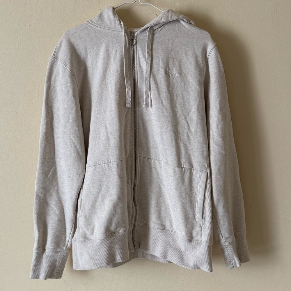 Rapha Zip Sweater Jacket Ivory Women's Size XL